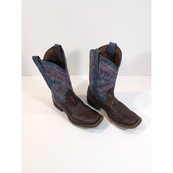 Nocona Women's Hero Nadia Blue Square Toe Western Cowboy Boots Size 8.5 B - Picture 3 of 13